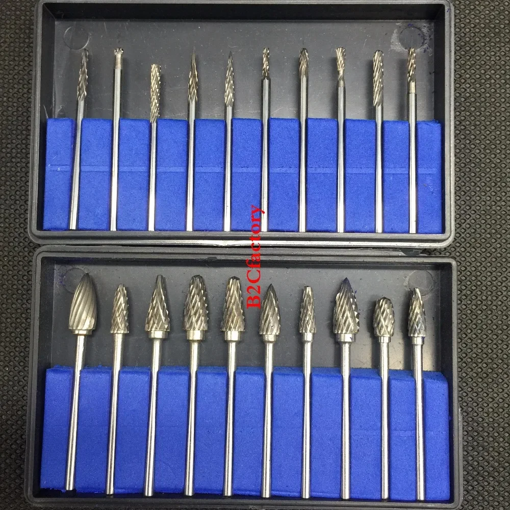 2Box/20PCS Dental Polishing Tungsten Steel Dental Burs Lab Burrs Tooth Drill