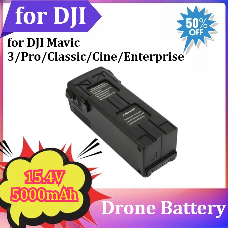 

15.4V 5000mAh Drone Battery for DJI Mavic 3/Pro/Classic/Cine/Enterprise for DJI Mavic 3 Series Intelligent Flight Battery