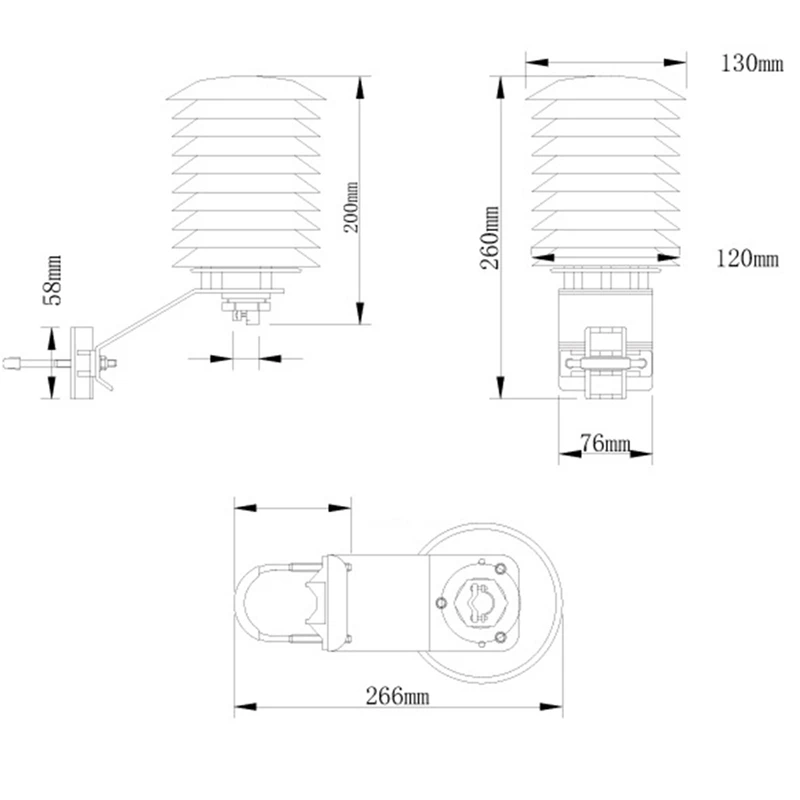 Temperature And Humidity Cover For Shutter Box Special Radiation Protection Cover For Agricultural Greenhouse