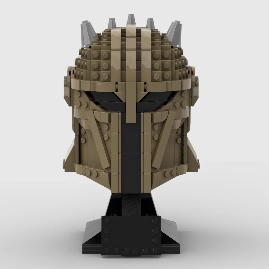 MOC Classic Movie Space War Hunter Helmet Building Block Bust Character Warrior Helmets Brick Toy Gift