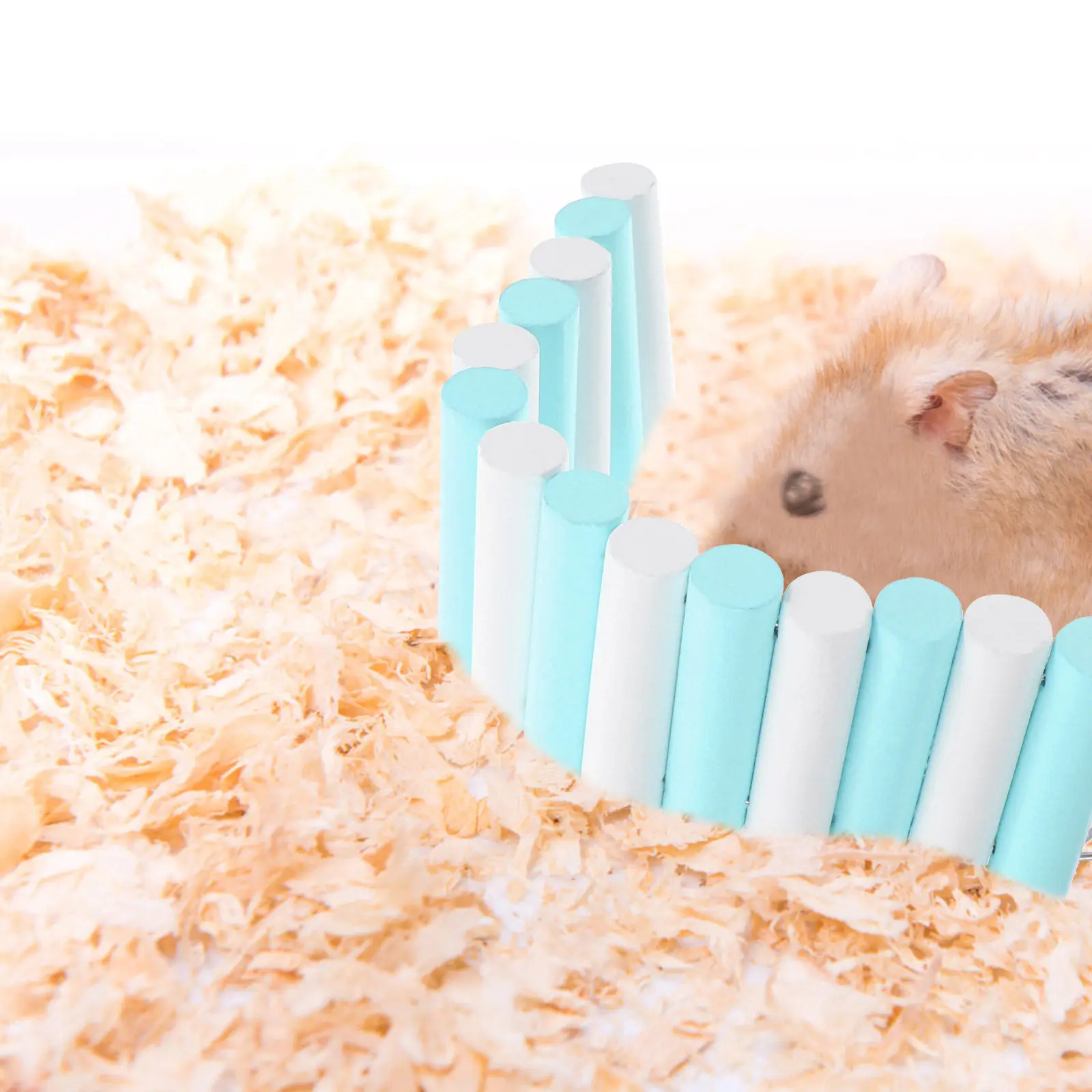 Wooden Hamster Ladder Stylish Color Small Pet Climbing Multifunctional Furniture Fence Hamster Cage Accessories