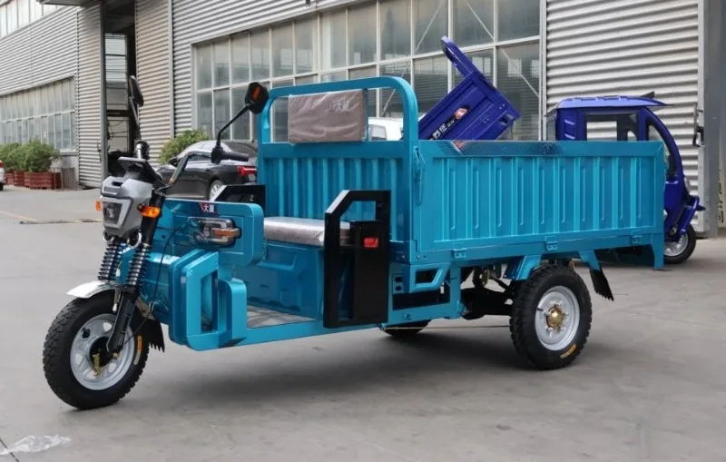 

Cargo Electric Tricycle 1500W Powerful Motor Customized 500 1000 KG Load Canopy Passenger Carrier Short Route Transport
