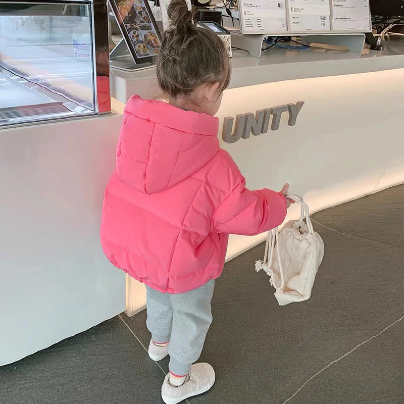 Manteau optique rembourré pour enfants, Parka rembourrée en coton, Vestes longues chaudes pour tout-petits, Vêtements d\'hiver pour bébés garçons et