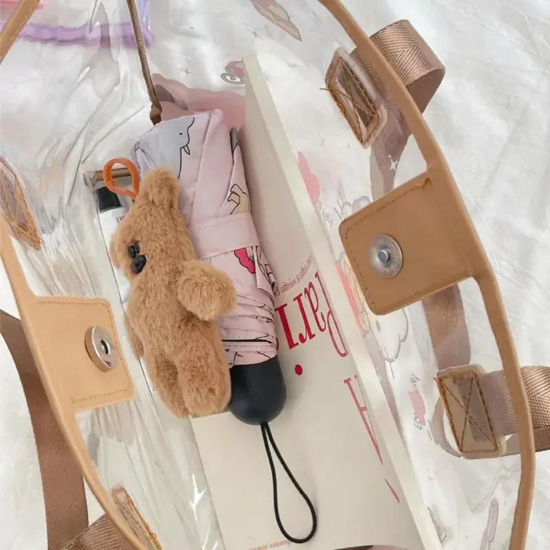 حقيبة كروس هالو كيتي سينامورول كورومي حقيبة كتف ذات سعة كبيرة حقائب محمولة لطيفة على شكل رسوم كرتونية للنساء