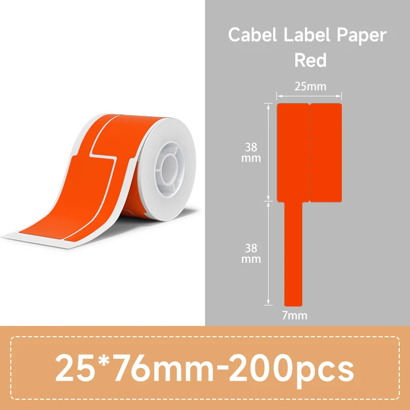 6 Rollen Set NIIMBOT Thermisch Labelpapier voor B1/B21/B3S/B31 Printer Krasbestendige Sticker Waterdichte Oliebestendige Labeltape