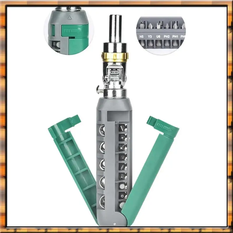 A78K New Multifunction Hand Tool Spiral Ratchet Screwdriver With Tip Kit Auto Repair Multi Angle Ratchet Screwdriver Hand Tools