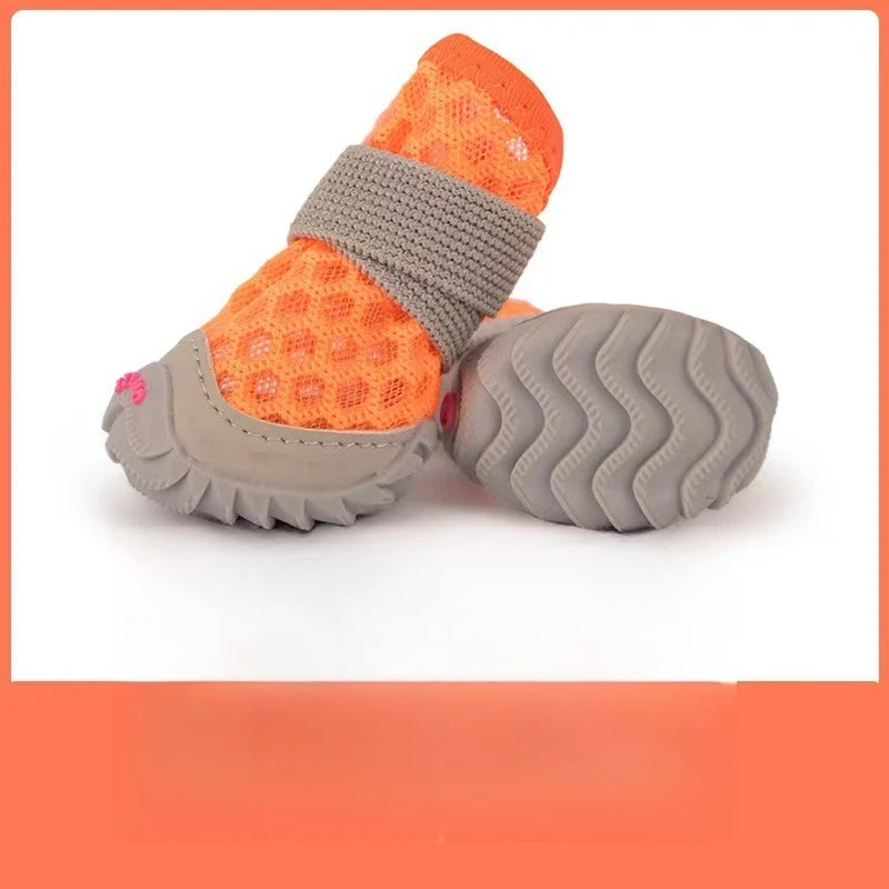 Dog shoes spring and summer pet teddy than bear mesh soft sole breathable, soft sole breathable small dog dog shoes view 2