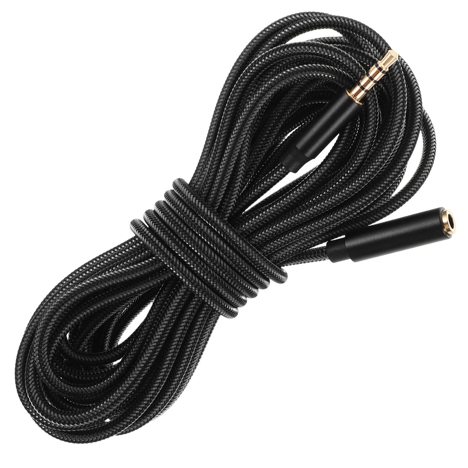 

5M 3.5mm Male to Female Headphones Extension Cable with Strain Relief Flexible Audio Wire for Speakers Computers Long Reach