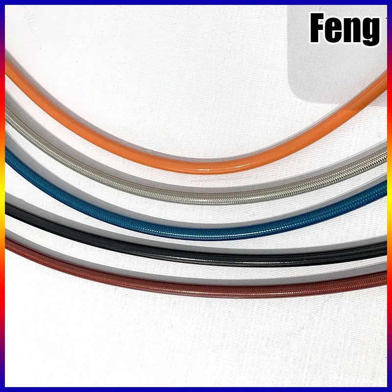 Longitud 40 cm-150 cm Manguera de freno hidráulico Línea de manguera de freno universal Cable de freno de acero Cabezal de banjo ambos lados 28 °  