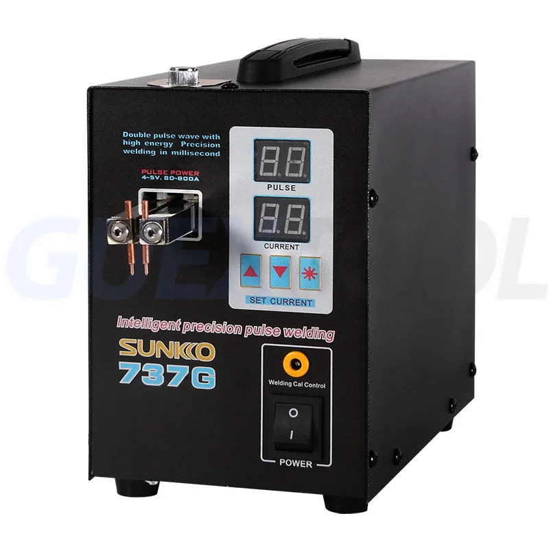 SUNKKO 737G batterie soudeuse par points affichage numérique Machine de soudage par points pour 18650 batterie au Lithium soudage Double impulsion soudeurs par points