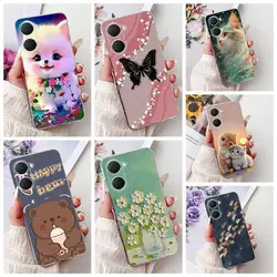 Cute Animals Cover For Vivo Y03 4G Cases Soft Silicone Fundas Back Cover For Vivo Y18 Y18E Y03 Phone Cases Bags 6.56