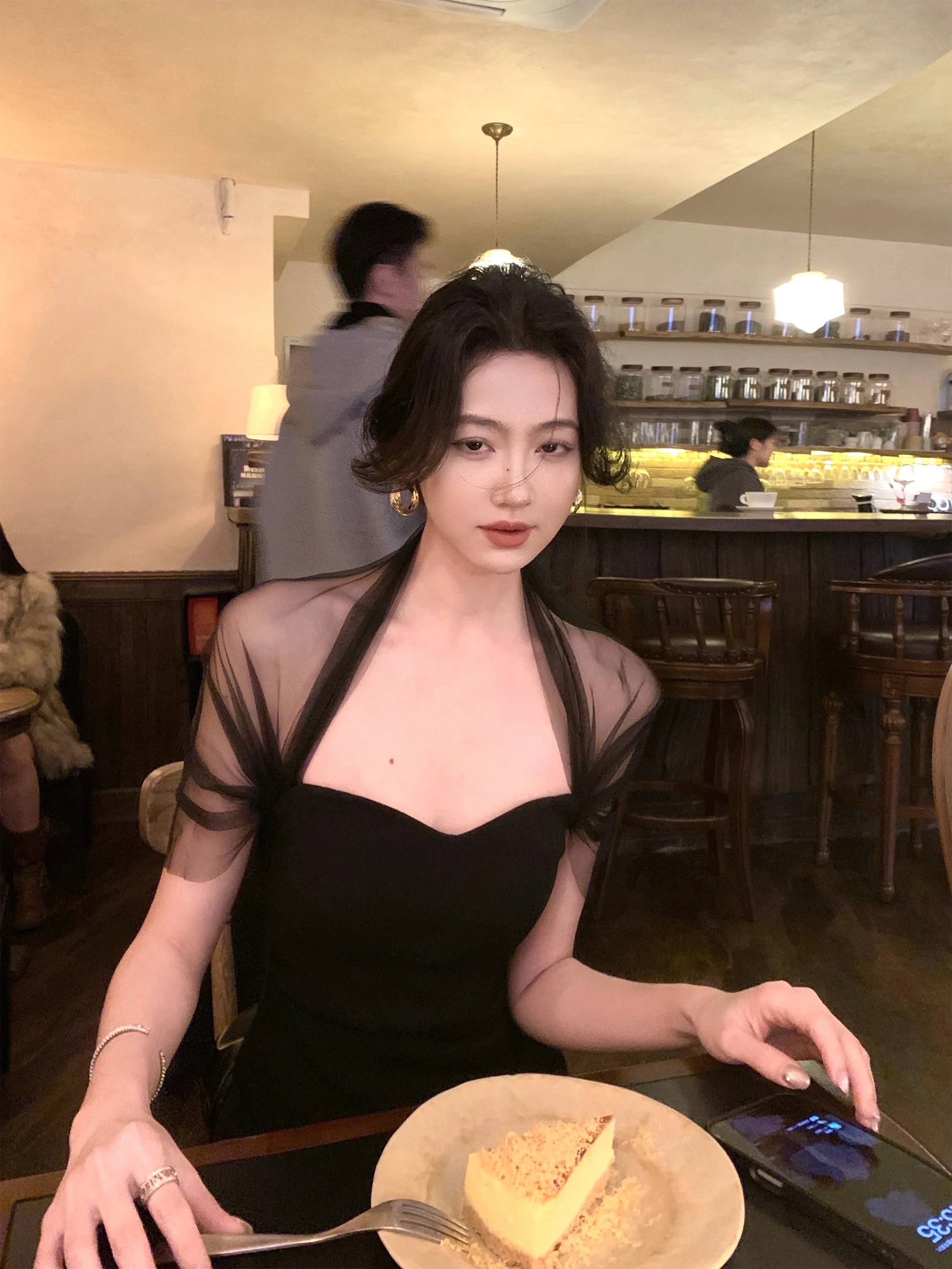 

Женское модное повседневное платье с коротким рукавом, присборенной талией и французским шиком для офиса и города