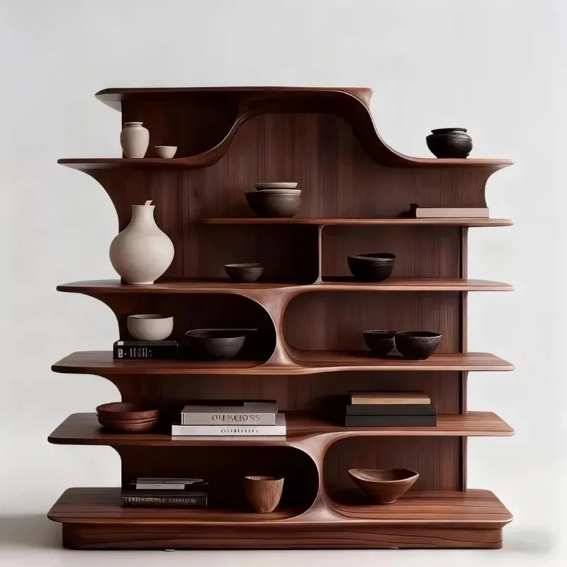 North American black walnut, zen, rack partition tea cabinet high-end