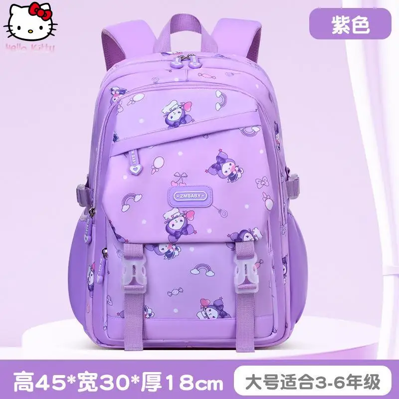 

Anime New Cartoon Sanrio Student Large Capacity Backpack Kuromi Youth Lightweight Weight Reducing Fashion Backpack Travel Bag