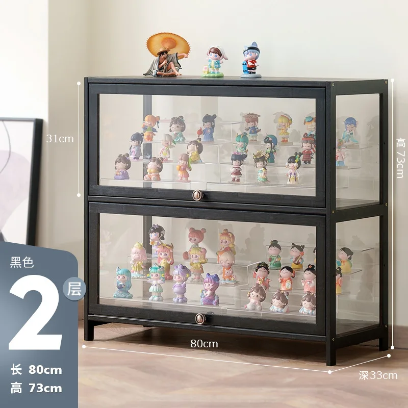 

Figure display cabinet Lego building block transparent storage box household imitation acrylic toy dust model display shelf