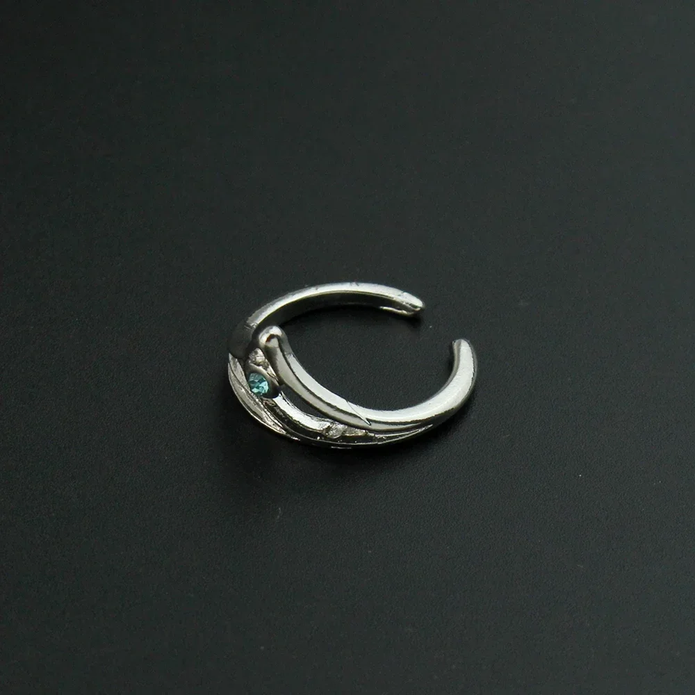 Valorant Sage Gamer Rings for Women Man Fashion Geek Jewelry Player Accessories Gift Silver Plated Adjustable Rings Gift for Her