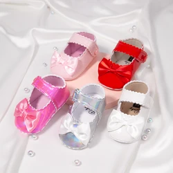 2024 Fashion Newborn Baby InfantPU Sandals for girls Anti-slip Bowknot Classic Princess Dress Shoes Toddler First Walker Crib Sh