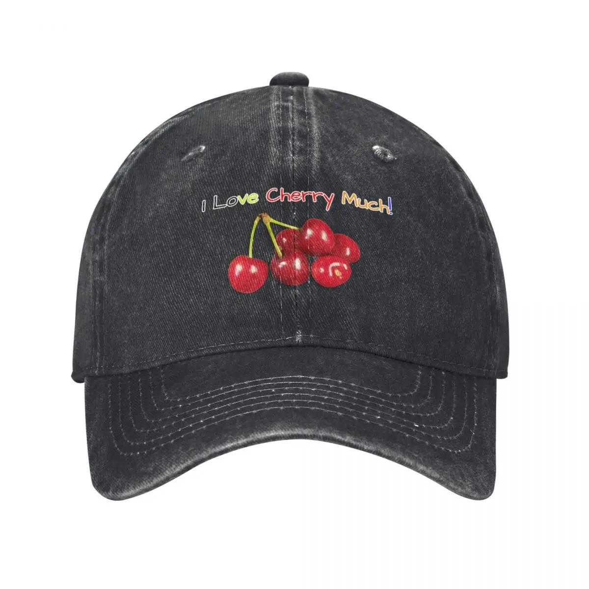 I love Cherry much Baseball Cap Rugby Luxury Man Hat Boy Child Women's