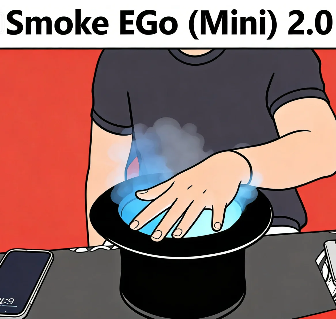 

Remote Control Mini 2.0 Stage Magic Smoke Device - Illusions Gimmicks for Party And Street Magic Tricks Professional Magician