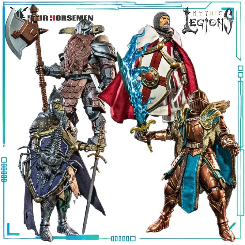 Four Horsemen Studios Genuine Mythic Legions Series All-Star Sir Enoch，Thorasis The First Risen，Sir Andrew Movable Model Collect