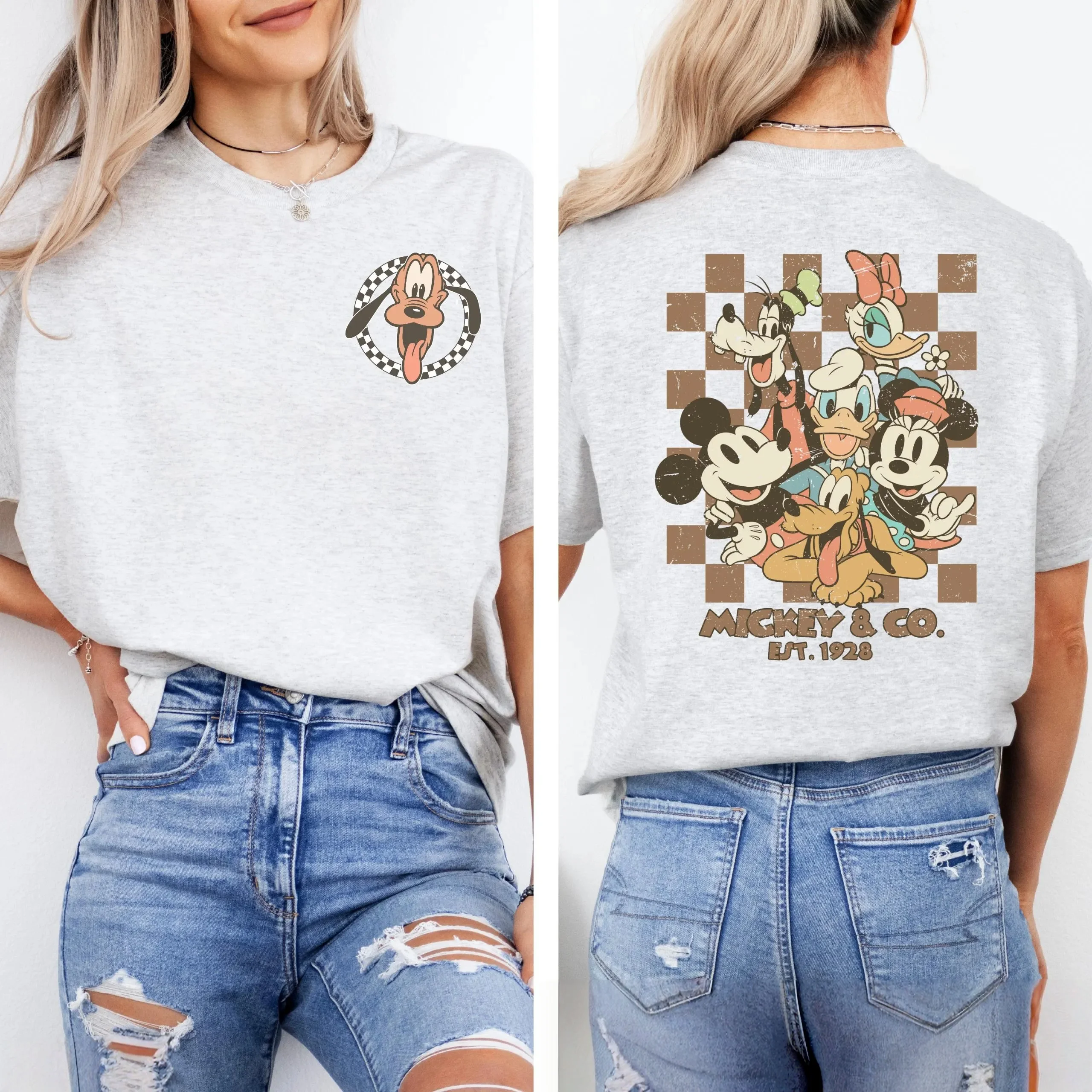 

2026 New Disney Women's Breathable Comfortable T-shirt Cotton Loose Casual Round Fashion Collar Short Sleeve T-shirt