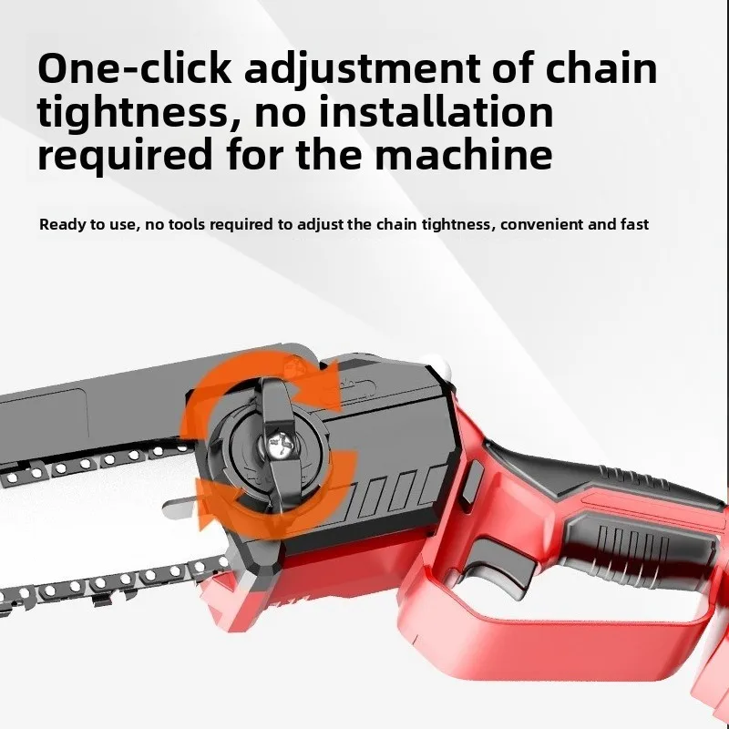 Brushless Cordless Lithium‑ion Chainsaw Portable Mini Medium Electric Saw for Garden Outdoor Wood Cutting