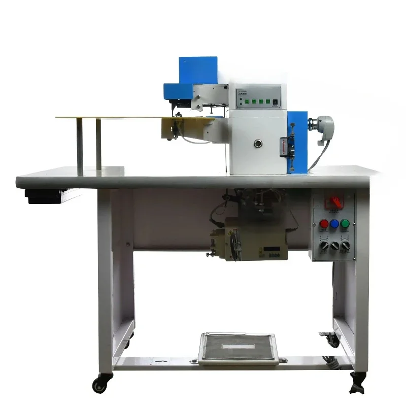 

Автоматическая машина для склеивания и фальцовки кожаных краев, горячего цементирования, для производства обуви, шитья, фальцовки краев лент, а также для сумок и чемоданов