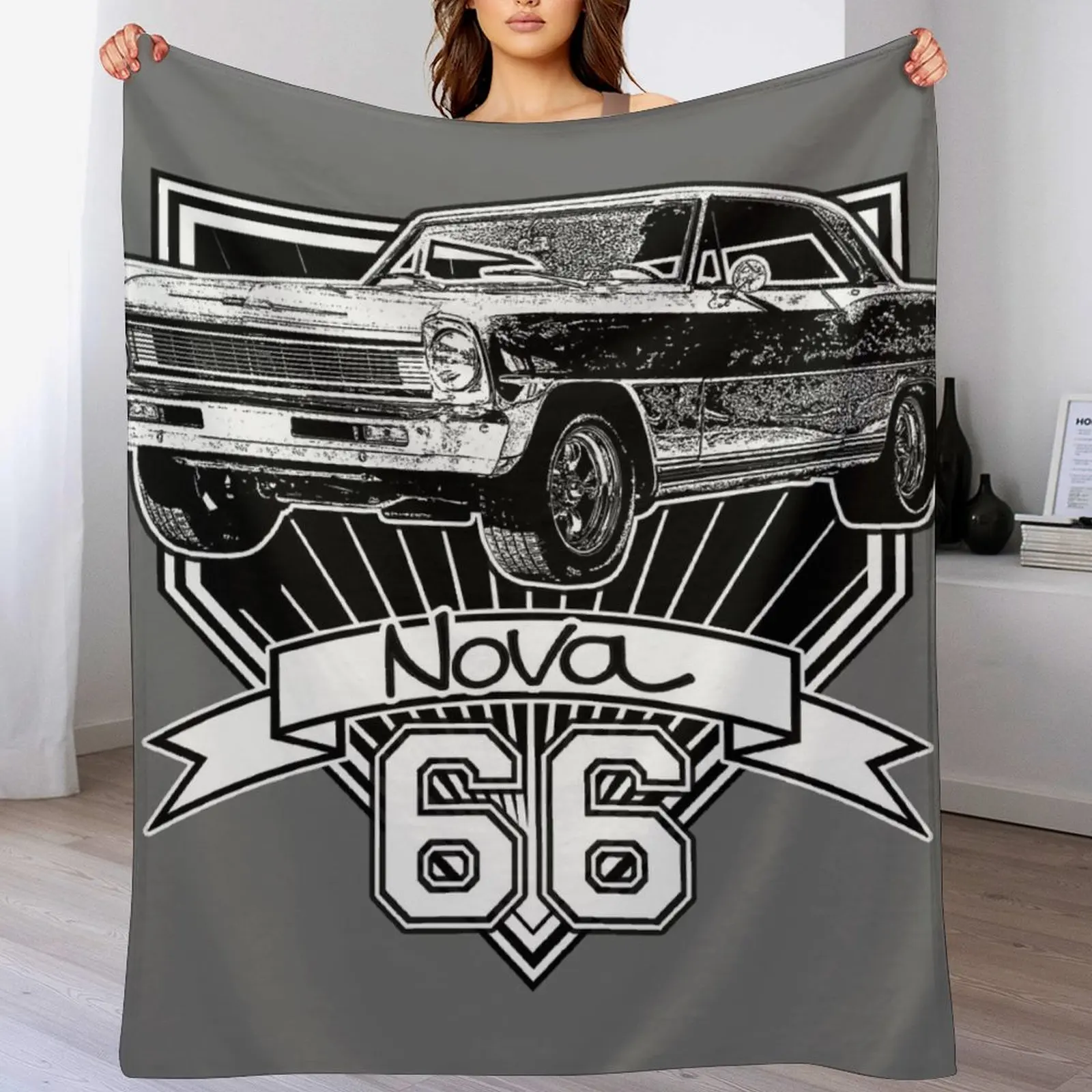 

1966 Nova Throw Blanket Lightweight Warm Blanket for Indoor Outdoor Use