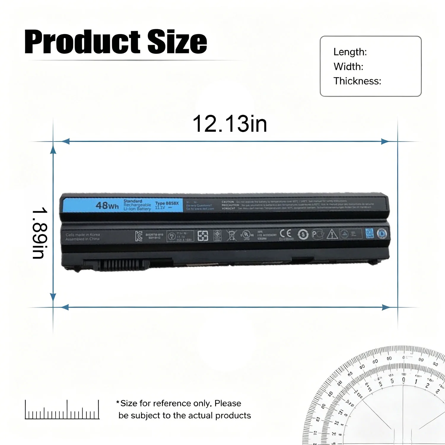 New 8858X Laptop Battery For Dell Latitude E6420 E6430 E6520 E5420 E5520 Inspiron 14R 5420 15R 5520 Vostro 3460 T54FJ M5Y0X