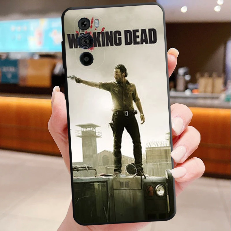 حافظة هاتف لهاتف موتورولا إيدج 50 40 برو 60 50 40 30 Ultra Neo Fusion Moto G85 G72 G53 G54 G84 G13 G32 The Walking Dead Zombie