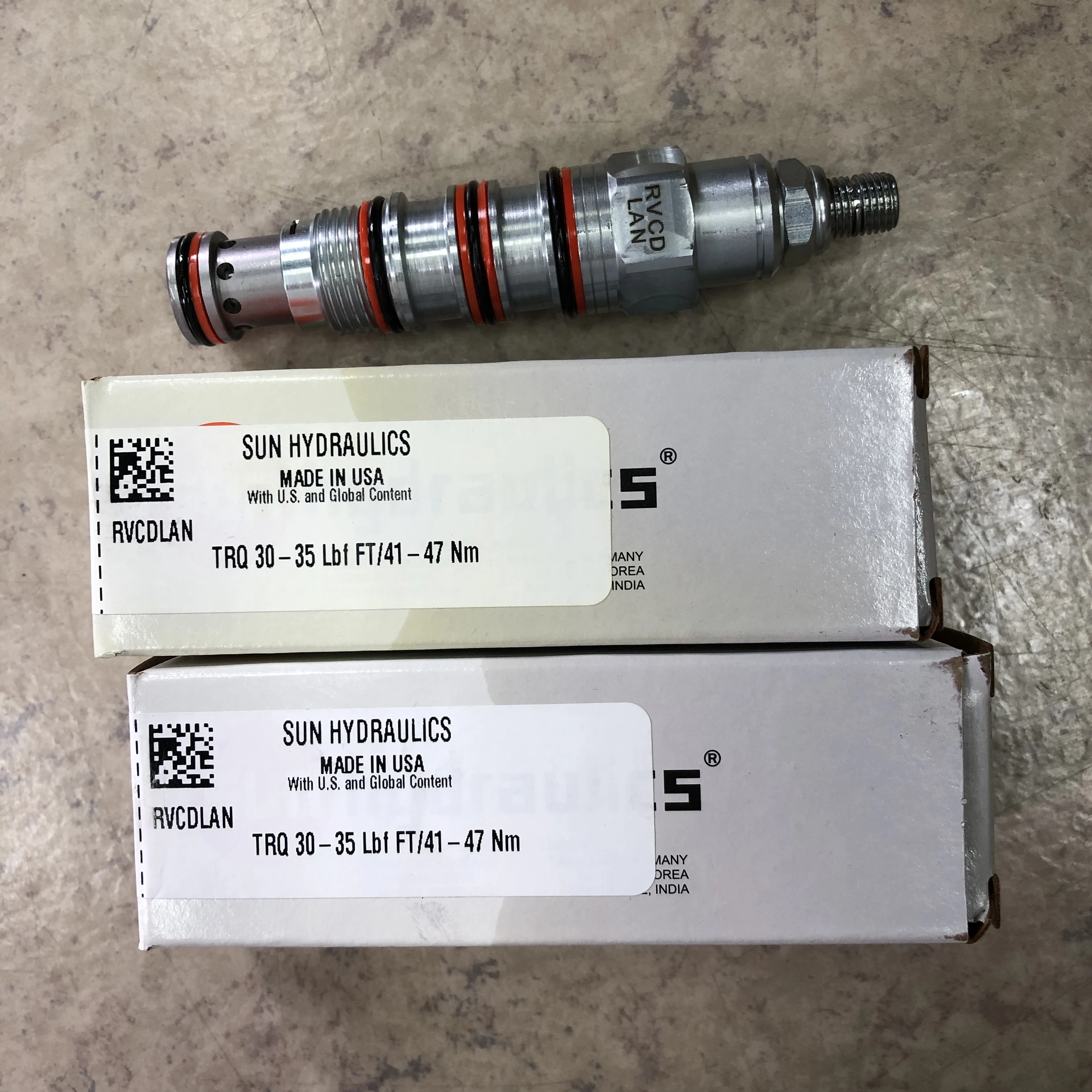 RVCD-LAN RVCDLAN RVCD LAN RVCD-LCN RVCDLCN SUN Hydraulics Origin Cartuccia valvola limitatrice a pistone bilanciato pilotabile