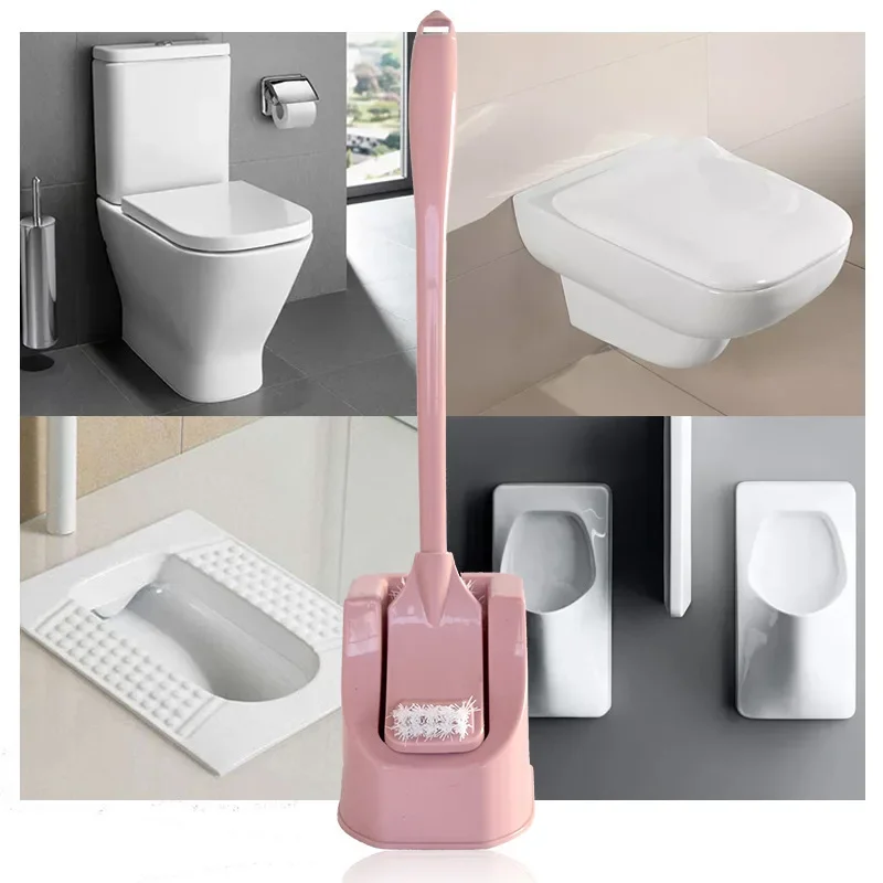 1 PCS Toilet Brush with Soft Bristles Toilet with Base Toilet Long Handle That Can Penetrate Into Crevices Household Items