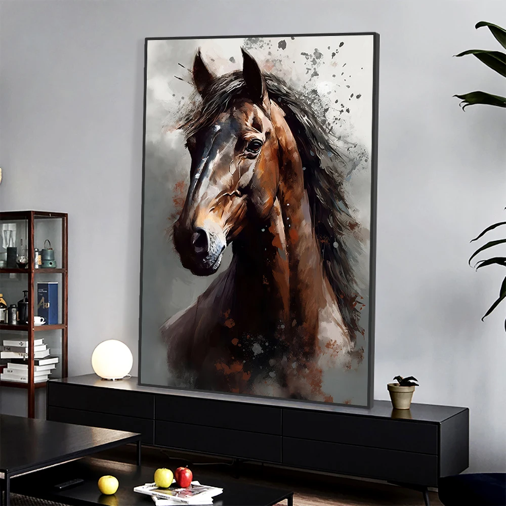 Modern Nodic Animals Wall Art Canvas Poster Owl Horse Lion Elephant Sheep Prints Picture Living Room Bedroom Home Decor