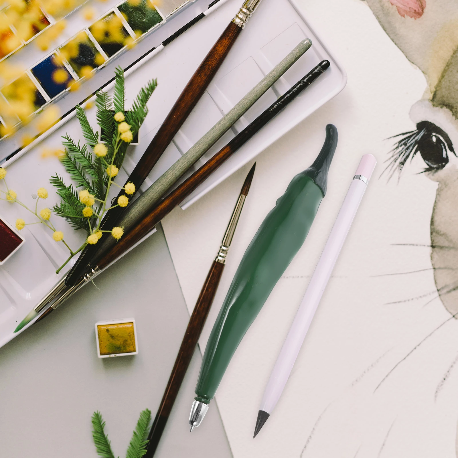 

6 шт. шариковая ручка наклейка на холодильник вечерние сумки наполнители ручки забавные креативные канцелярские принадлежности овощи