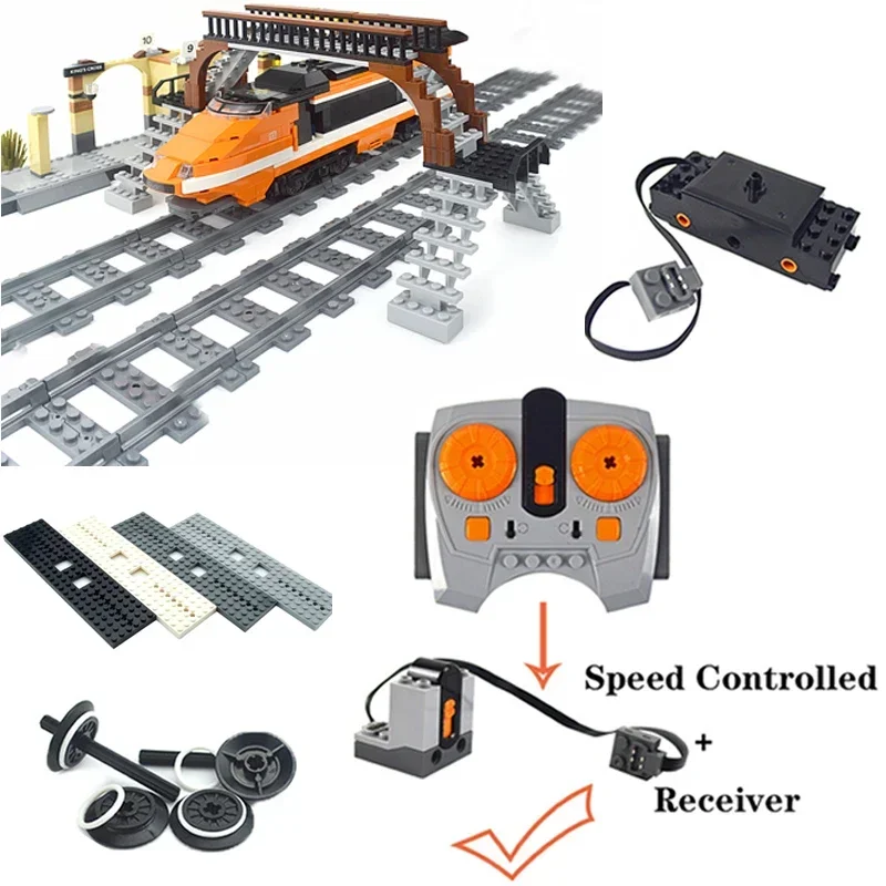 Motor de tren, funciones de tren eléctrico, accesorios, piezas técnicas 91994 74784, Motor de valla, multiherramienta, modelo PF, bloques de construcción Leduo