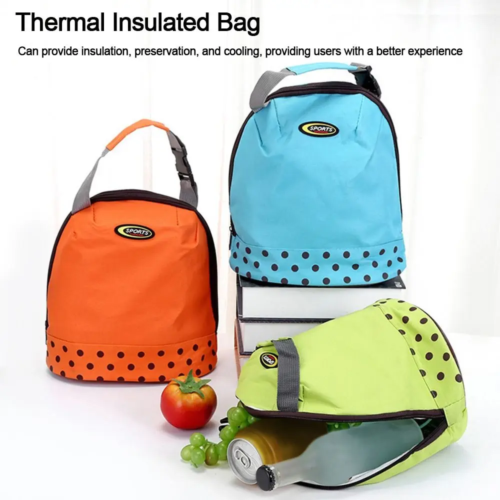 Portable Thermal Insulated Bag Lunch Box Lunch Bags for Women Portable Fridge Bag Tote Cooler Handbags Solid Color Food Bag