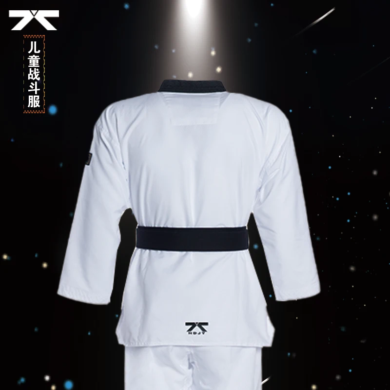 2023 TKD Clothing White Taekwondo Uniform WTF Karate Judo Set Children Adult Unisex Long Sleeve Breathable Mesh Panel