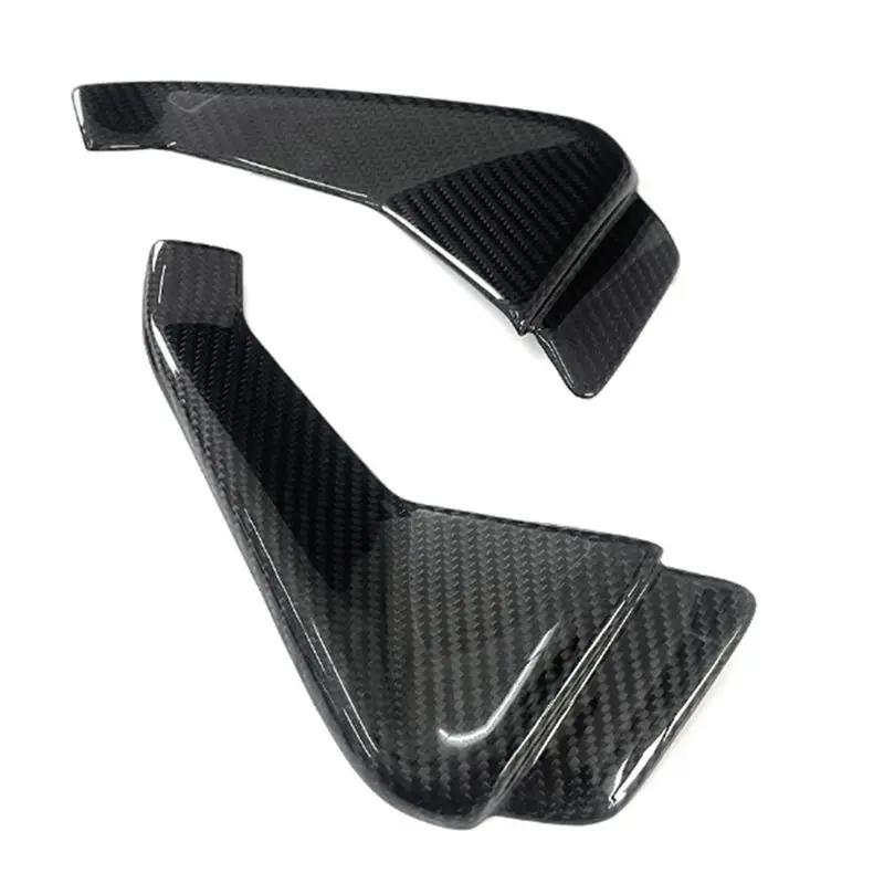 A96E-Motorcycle Front Lip Wind Wing Cover Carbon Fiber Cone Aerodynamics Fairing Winglets For Aprilia RS 660 2021-2024