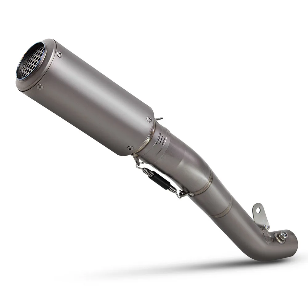 

STLFFor Kawasakis ZX6R ZX-6R 2021-2024 Motorcycle Slip on Line Exhaust Full Titanium Modify Middle Pipe Project Muffler Escape K