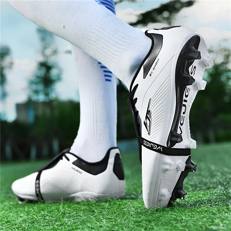 W20 High Quality Mens Soccer Shoes Non-Slip Turf Soccer Cleats for Kids TF/FG Training Football Boots Chuteira Campo size35-45