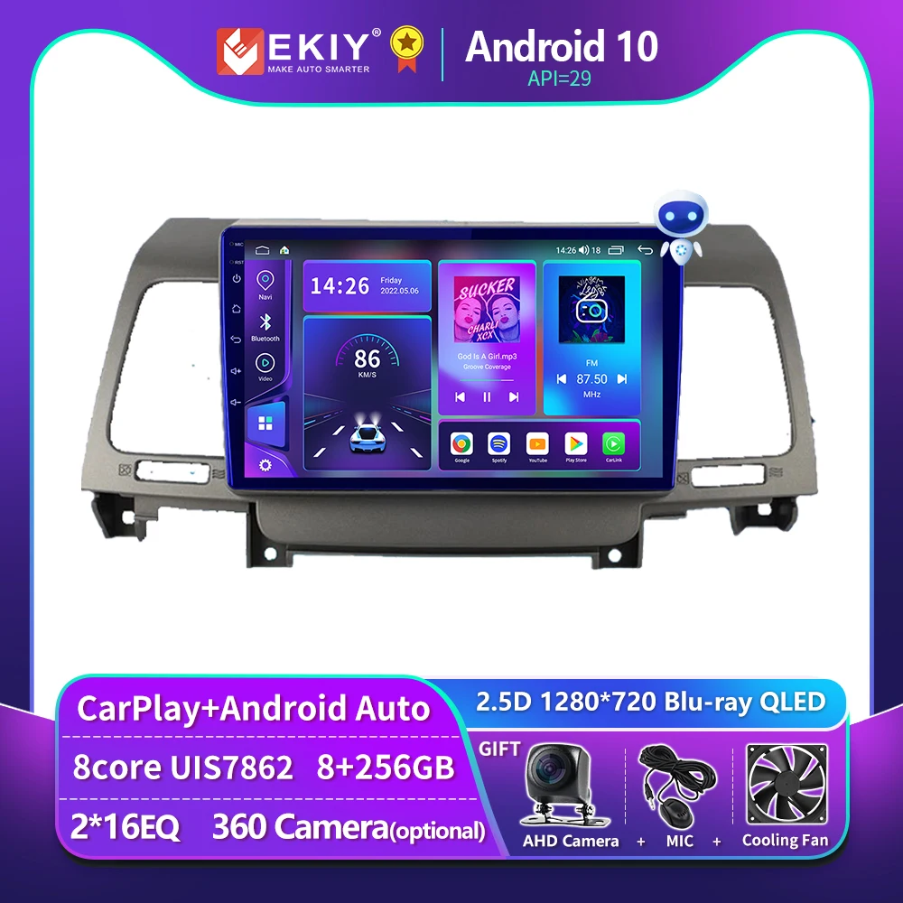 EKIY T900 Android Radio For Kia Opirus GH 2006 - 2011 Car Multimedia Video Player Carplay Auto Navigation GPS No 2Din DVD Stereo