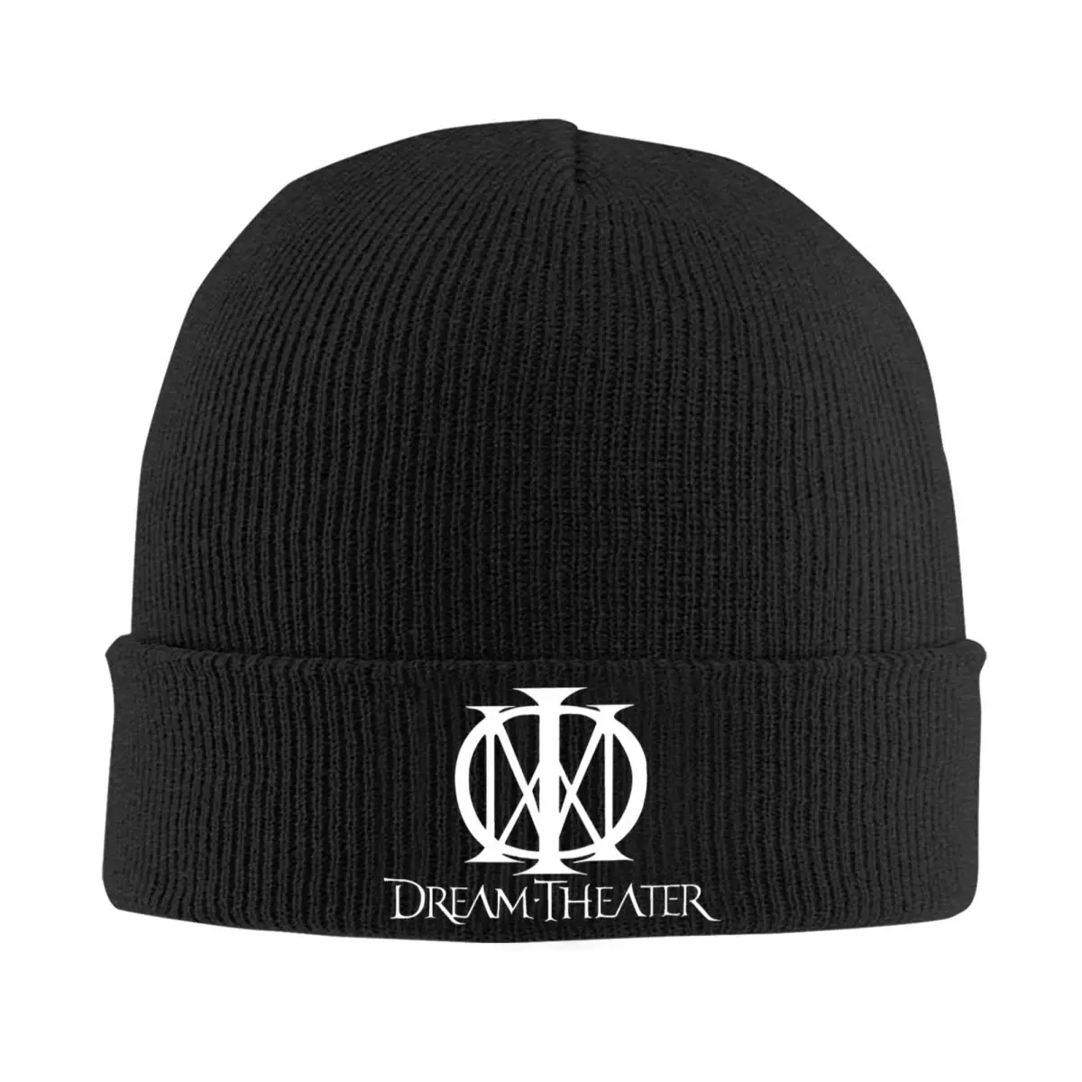 Dream White Theater Logo Rib Knit Cuffed Beanie For Women Men Winter Warm Bonnet Knitted Hat