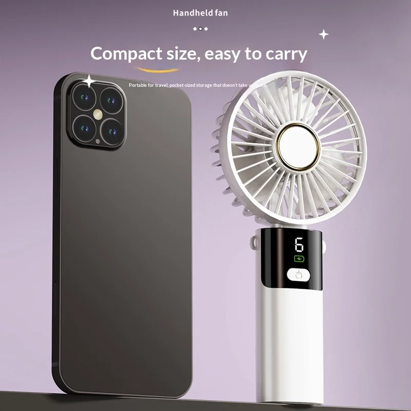 

Handheld small fan, mini usb charging folding portable fan, cooling desktop small fan