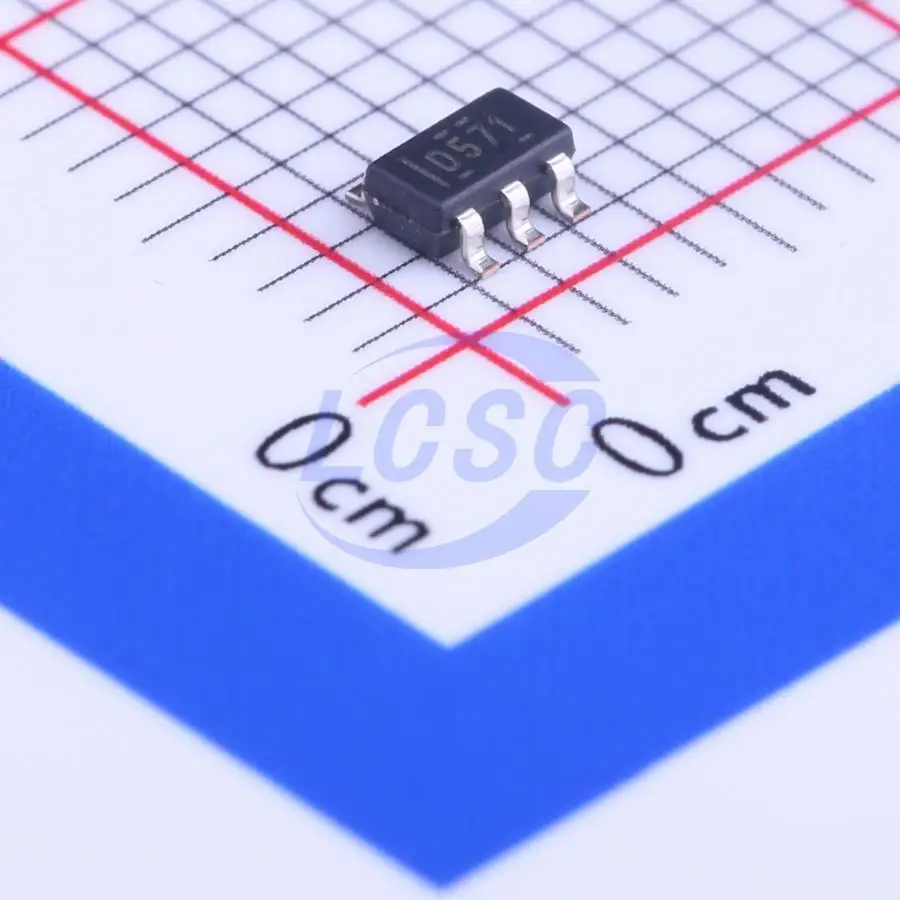 Chip D571 Original 8us I2C 2,7 V ~ 5,5 V, 8 bits SOT-23-6, convertidores digitales a analógicos, IC DAC5571IDBVR, 10 unidades/lote