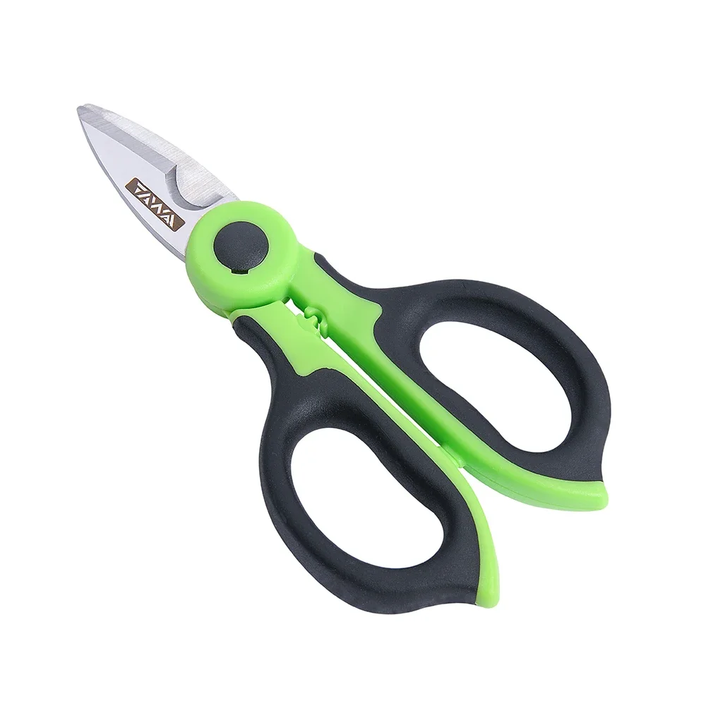 TAWAA KS-K2 Portable Fiber Optic Kevlar Cutter Serrated Kevlar Scissors Stainless Steel Blade for Non-slip Sharp Durable Cutting