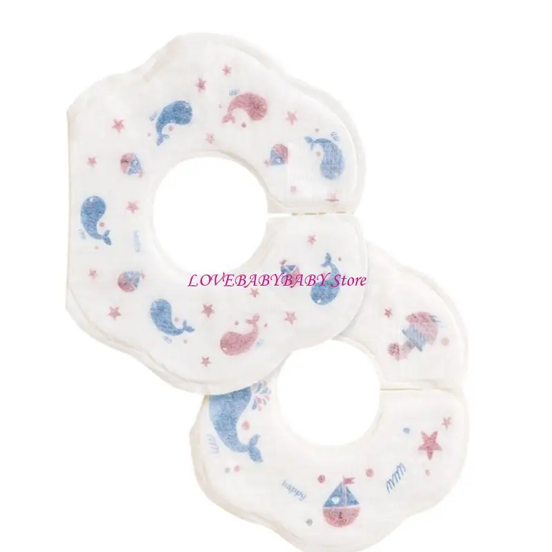 

20xCute Cartoon Print Feeding Bib Disposable for Boy Girl Breathable Drool Towel 4XBC