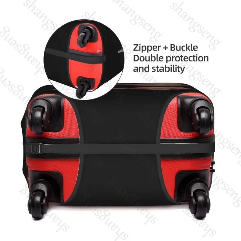 حقيبة واقية لحقيبة السفر مطبوعة على شكل فيونكة وردية، غطاء حقيبة، حماية مرنة، غطاء أمتعة قابل للغسل، 18-32 بوصة #2