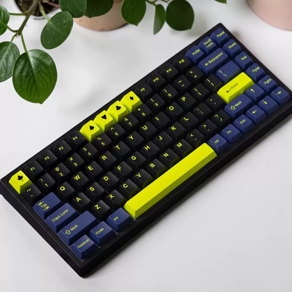 163 Keys/set GMK Night Runner Keycaps ABS Double Shot Key Caps Cherry Profile Keycap For Mechanical Keyboard Wooting EV63