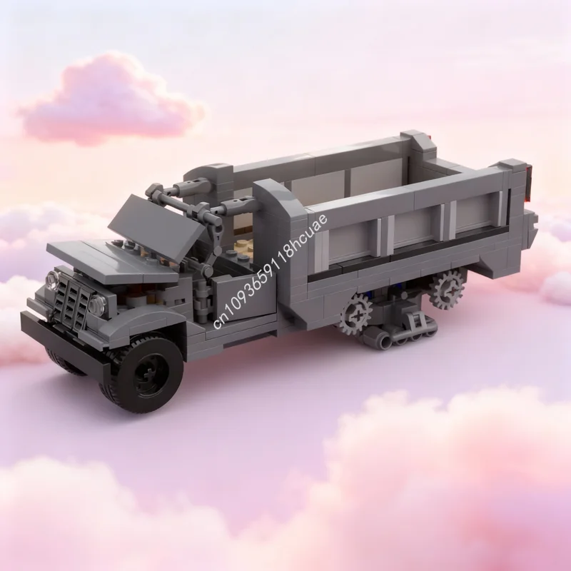 336-teiliges MOC Abenteurer-Halbkettenfahrzeug Modellbausatz Konstruktionsspielzeug Weihnachtsgeschenk DIY-Bausatz Kreative Bildungsartikel