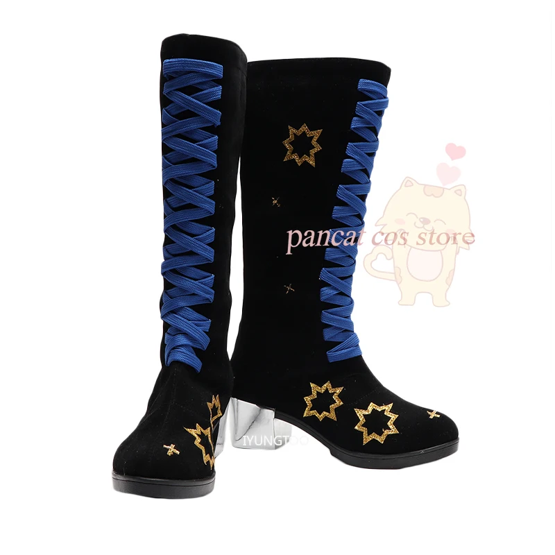 Ensemble Stars Sakuma Ritsu Cosplay Shoes Comic Anime Game Cos Long Boots Cosplay Costume Prop Shoes for Con Halloween Party